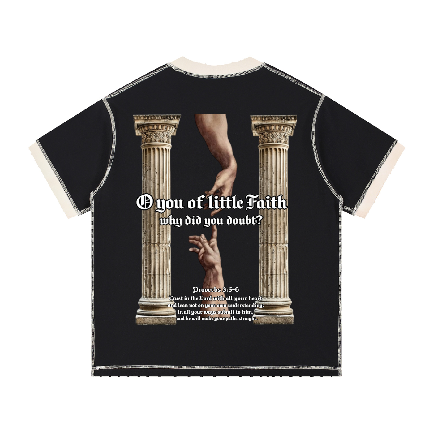 Contrast-Stitched Cotton T-Shirt