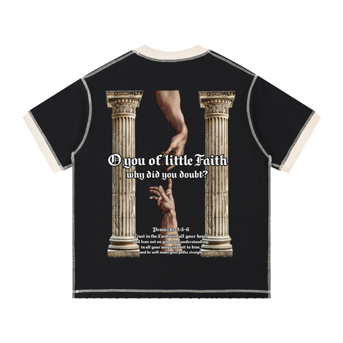 Contrast-Stitched Cotton T-Shirt
