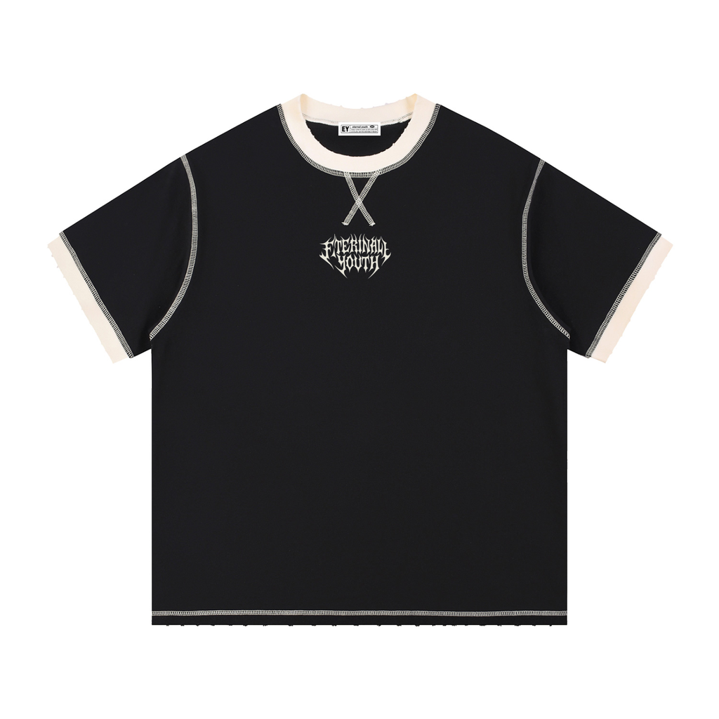 Contrast-Stitched Cotton T-Shirt
