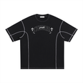 Streetwear Contrast-Stitched Cotton T-Shirt